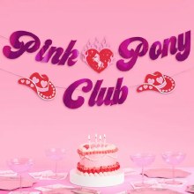 Pink Pony Club Banner 5ft