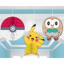 Pokemon Core Honeycomb Decor 3pc