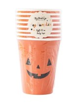 Pumpkin Jack-o-Lantern Paper Cups