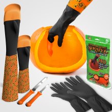 Pumpkin Glove Scrapers Adlt/Ch