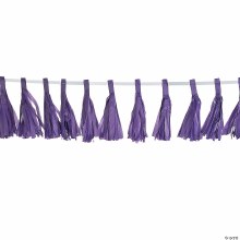Tissue Tassel Garland Purple