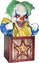 Animated Tabletop Clown in Box