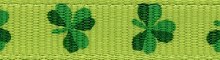 Ribbon Shamrock 3/8inch x 3yd
