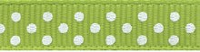 Ribbon Lime/White 3/8in x 3yd