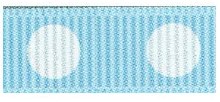 Ribbon Lt Blue/Wht 3/8in x 3yd