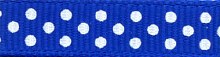 Ribbon Blue/White 3/8in x 3yd
