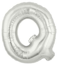 Jumbo 40in. Symbol Mylar ~ Silver Q