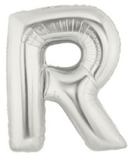 Jumbo 40in. Symbol Mylar ~ Silver R