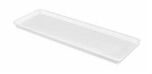 Tray Sleek White 6x15in