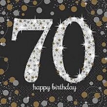 Sparkling 70 Lunch Napkins 16ct