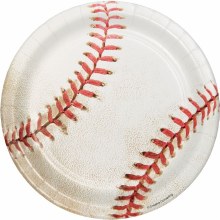 Sports Fan Baseball 7in Plates