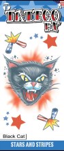 Tattoo Stars & Stripes Cat