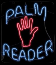 Neon Sign Palm Reader