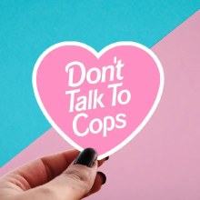 Sticker Don't Talk to Cops