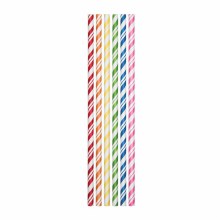 Straws Paper Asst. Colors