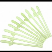 Straws Penis Glow in Dark