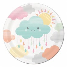 Sunshine Baby 7in Plates 8ct
