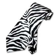 Tie 80's Skinny Zebra