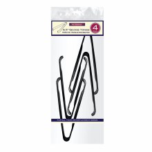 Tongs 6.5in Black 4pk