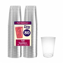 Tumblers 10oz Clr 80ct