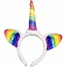 Unicorn Horn Rainbow Headband