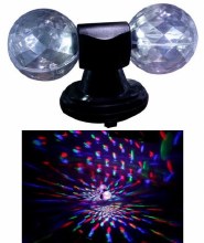 LED Twin Crystal Disco Ball
