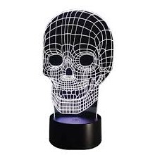 3D LED Light Up Skull