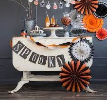 Vintage Halloween Spooky Banner