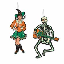 Vintage Halloween Dancers Cutouts ~ 2 Pack