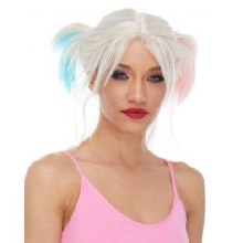 Wig Fowl Play Pink Blue Harley Quinn