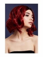 Kourtney Wig Ruby Red w/ Roots