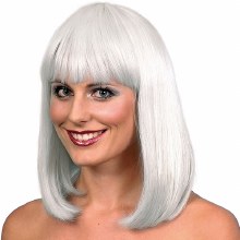 Party Page Wig - White