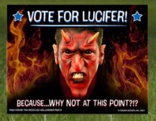 Yard Sign Vote For Lucifer