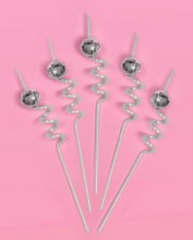 Straws Swirly Disco Party 16ct