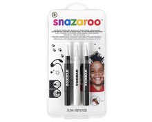 Snazaroo Brush Pens Blk Wht