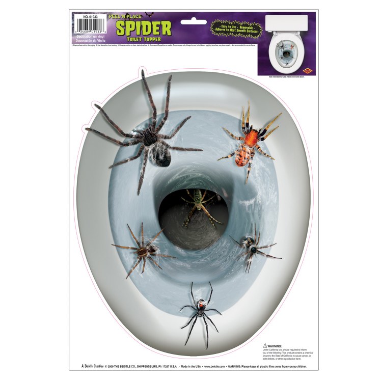 Toilet Spider Cling