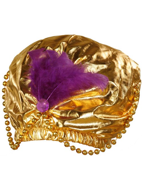 Turban Gold w/ Beads