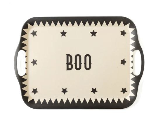 Vintage Halloween Bamboo Tray