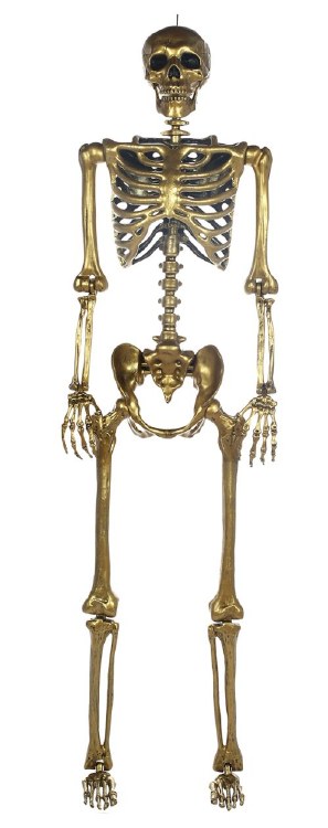 Skeleton Gold Posable 5ft