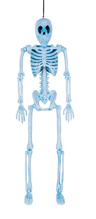 Skeleton Posable 16" Blue