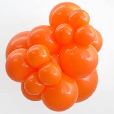 Tuftex 5" Uninflated Latex • 50 Count Bag • Warm, Orange