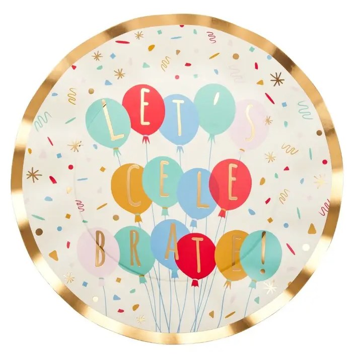 Lets Celebrate Wavy 10in Plate