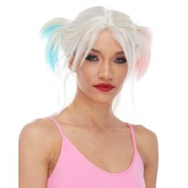 Wig Fowl Play Pink Blue Harley Quinn