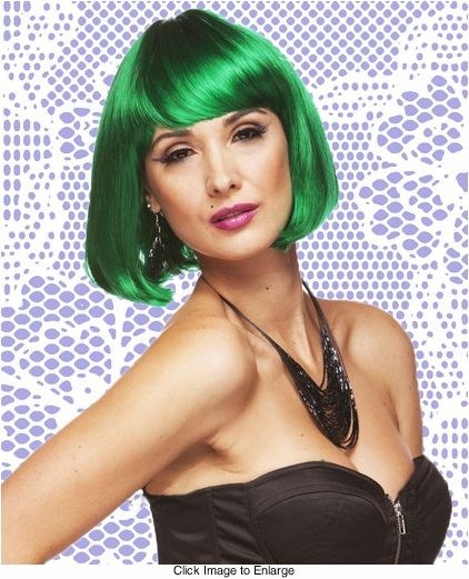 Party Page Wig - Emerald