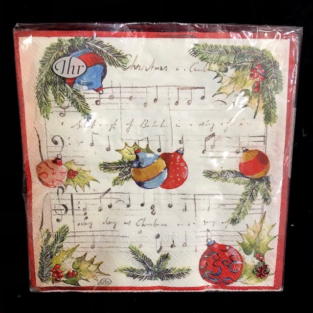 Christmas Melody Lunch Napkins ~ 20 Pack