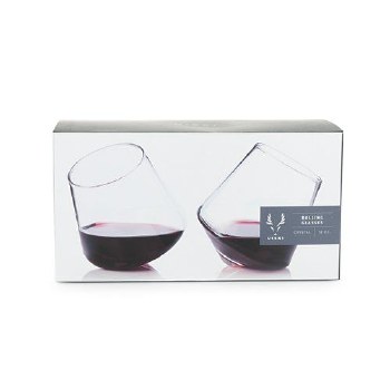 Rolling Crystal Wine Glasses by Viski