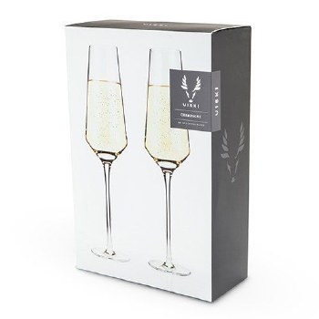Raye Crystal Champagne Flutes (SET OF 2) By Viski