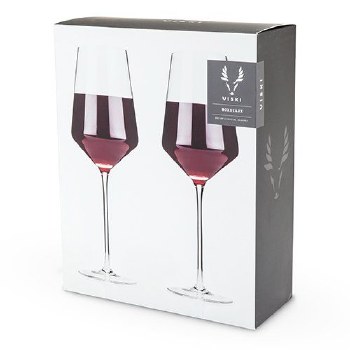 Raye Crystal Bordeaux Glasses (SET OF 2) By Viski