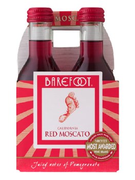 Barefoot Red Moscato 4 Pack