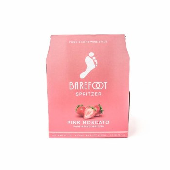 Barefoot Spritzer Pink Moscato 4 Pack Cans